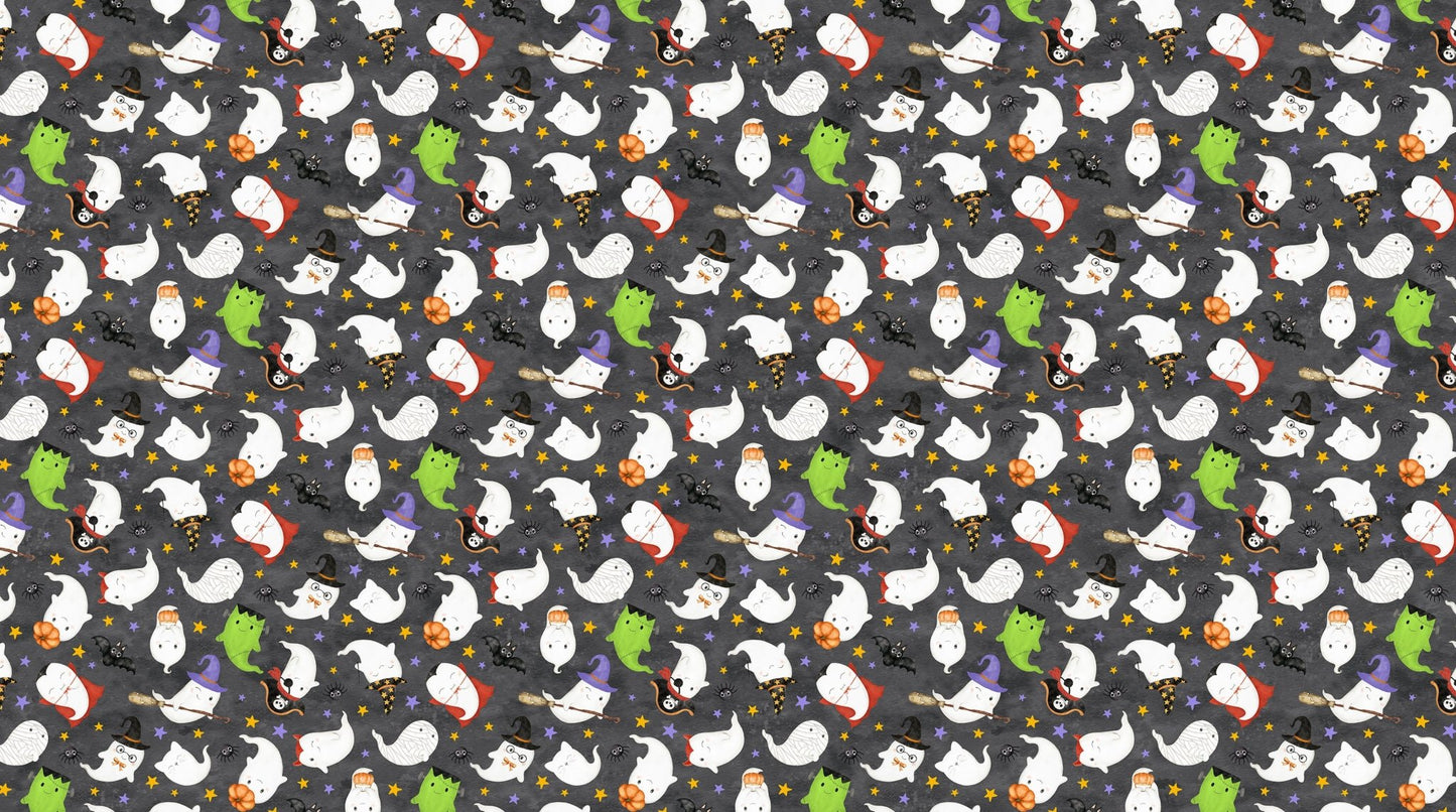 Ghost Town Quilt Halloween Quilt Fabric DP28936 - 98 Ghost Costumes by Deborah Edwards & Emily Wenk for Northcott Fabrics - Jammin Threads