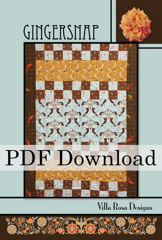 Gingersnap Quilt Pattern by Villa Rosa Designs (PDF Download) - Jammin Threads