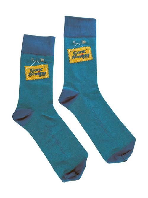 Gone Sewing Socks – Funny Sewing Gift Socks for Quilters and Sewists - Jammin Threads