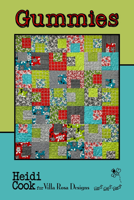 Gummies Quilt Pattern by Villa Rosa Designs. Layer Cake friendly. Beginner friendly - Jammin Threads