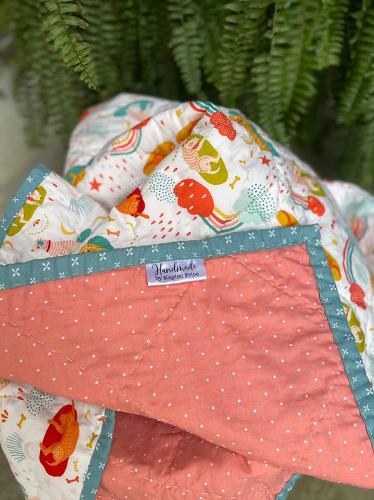 Handmade Satin Labels. Personalized satin quilt labels and tags - Jammin Threads