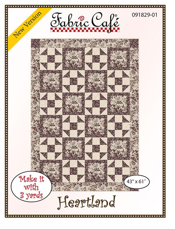 Heartland 3 Yard Quilt Pattern by Fabric Cafe - Jammin Threads