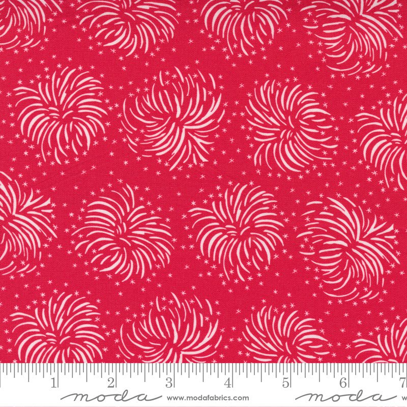 Holiday Americana Red Quilt Fabric by Stacy Iest Hsu 20761 12 - Jammin Threads