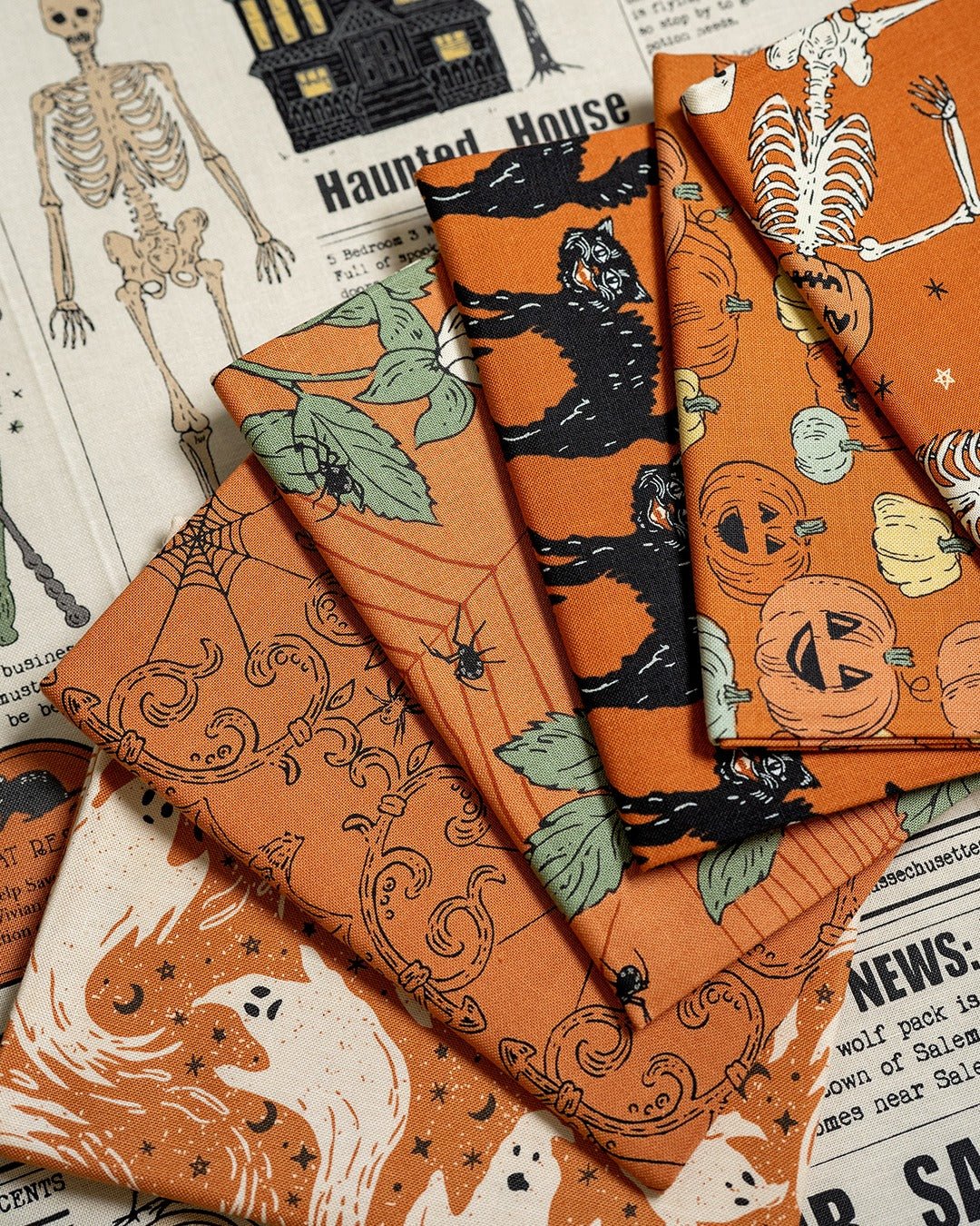 Home Sweet Haunt Halloween Craft Panel Multi by Stacy Iest Hsu for Moda Fabrics 20919 11 - Jammin Threads