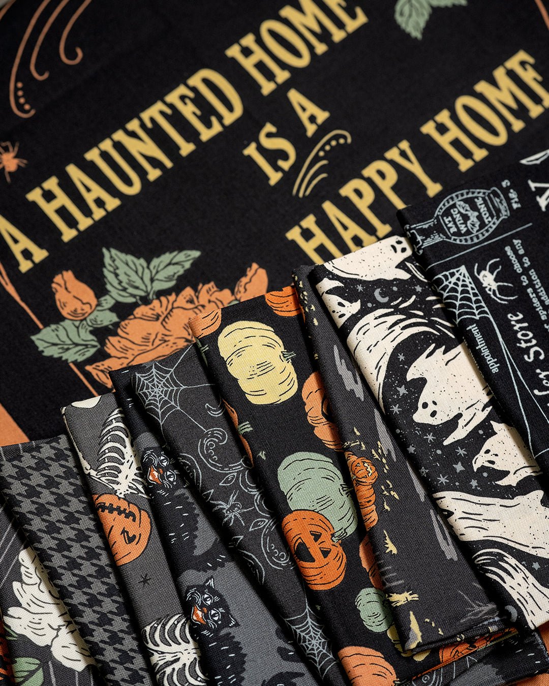 Home Sweet Haunt Halloween Craft Panel Multi by Stacy Iest Hsu for Moda Fabrics 20919 11 - Jammin Threads