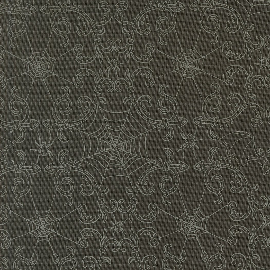 Home Sweet Haunt Halloween Quilt Fabric by Stacy Iest Hsu for Moda Fabrics Charcoal 20917 16 - Jammin Threads