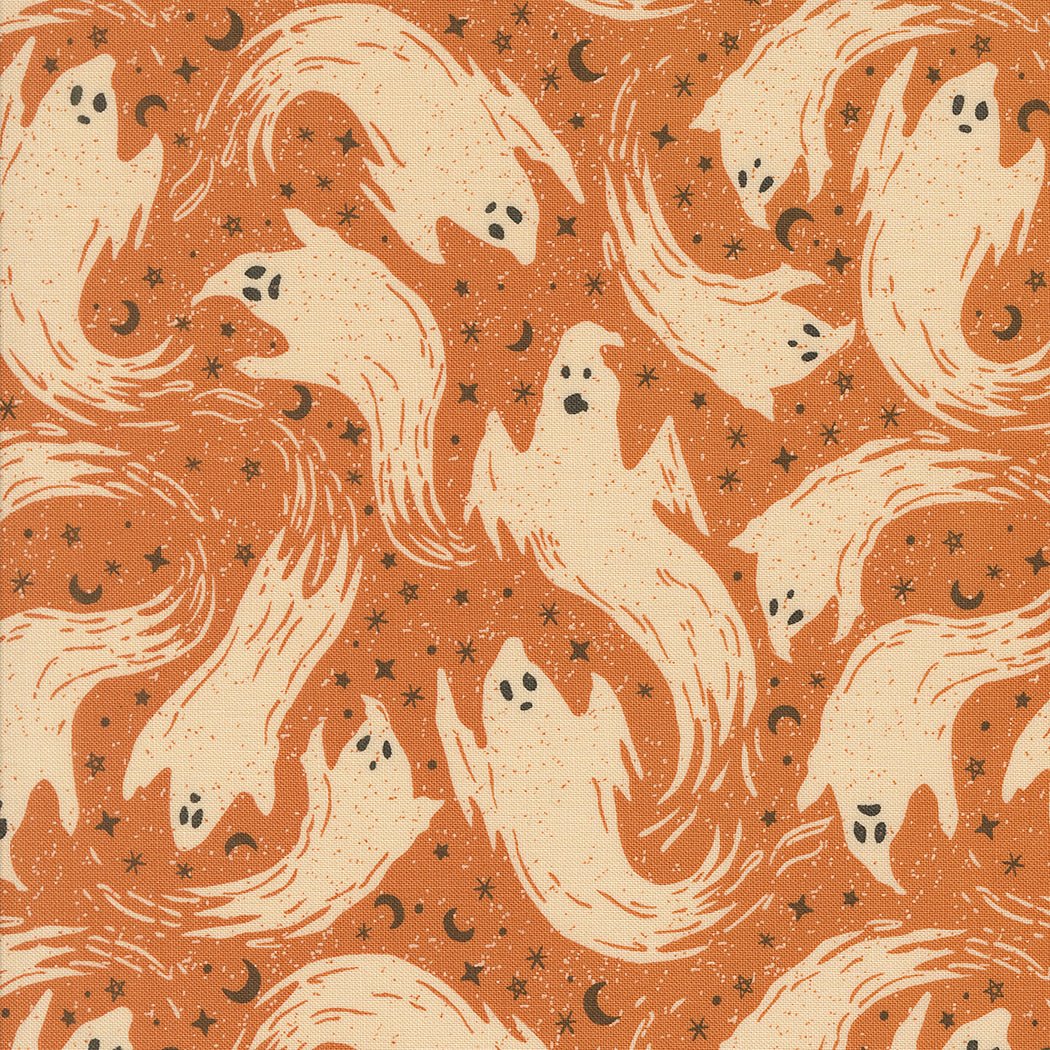 Home Sweet Haunt Halloween Quilt Fabric by Stacy Iest Hsu for Moda Fabrics PUMPKIN 20914 14 - Jammin Threads