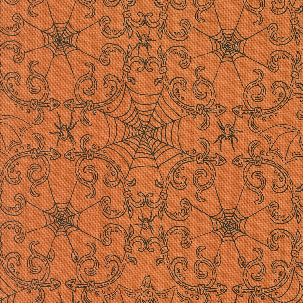 Home Sweet Haunt Halloween Quilt Fabric by Stacy Iest Hsu for Moda Fabrics Pumpkin 20917 14 - Jammin Threads