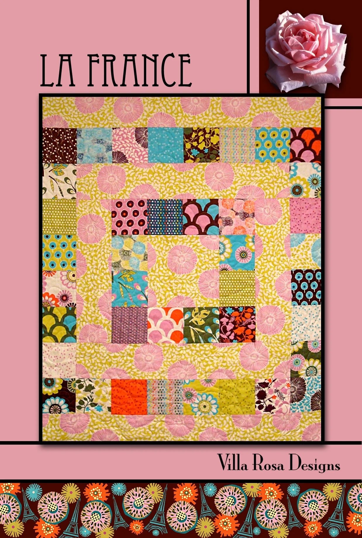 La France Quilt Pattern by Villa Rosa Designs (PDF Download) - Jammin Threads