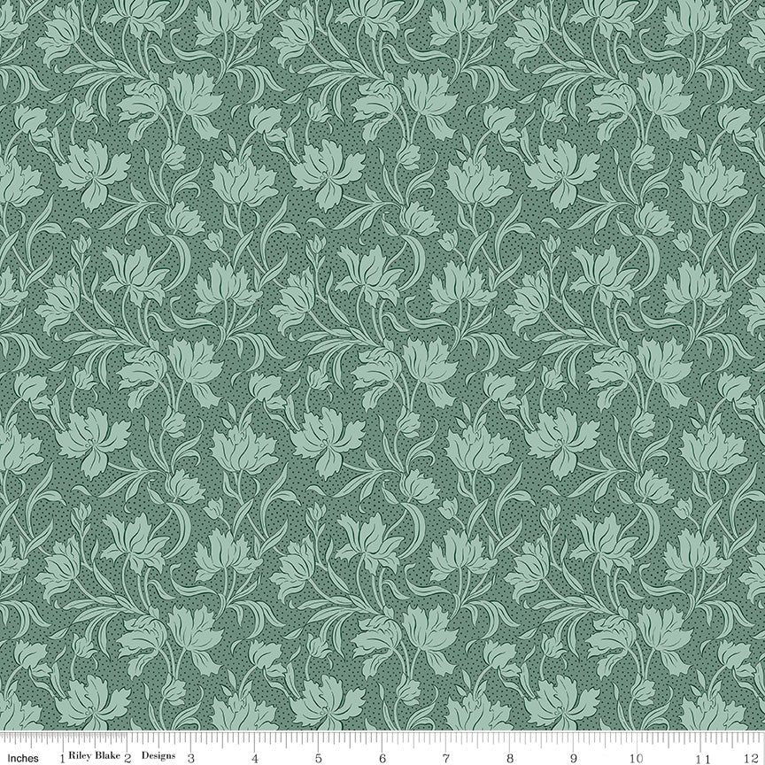Liberty Quilt Fabric Wiltshire Shadow Collection Sage 04775710Z