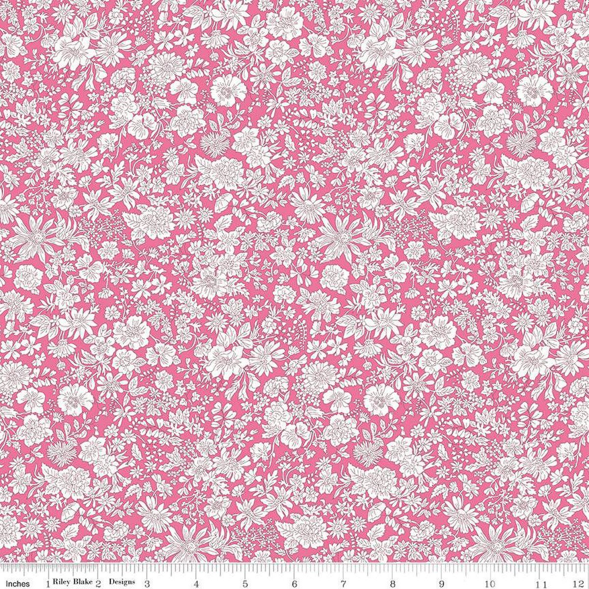 Liberty Quilt Fabric Emily Belle Bright Pink 01666439A - Jammin Threads