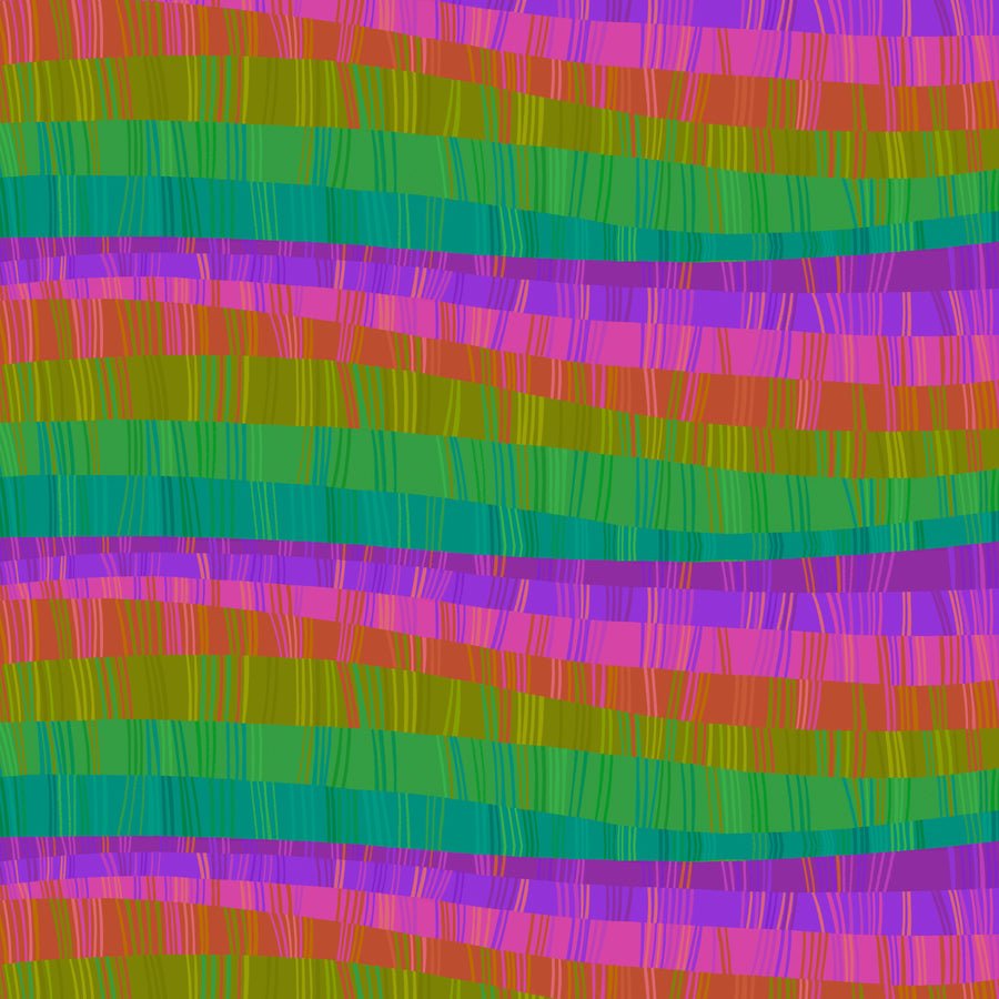 Love in the Wild Quilt Fabric - Love Stripe Multi PWKT036.XMULTI - Jammin Threads