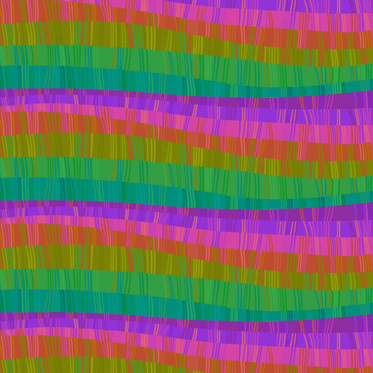 Love in the Wild Quilt Fabric - Love Stripe Multi PWKT036.XMULTI - Jammin Threads