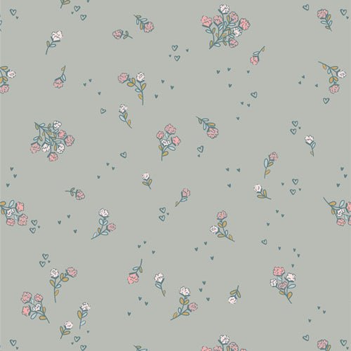 Love Letters Quilt Fabric Falling in Love Sky by Becca Plymale for Art Gallery - Jammin Threads