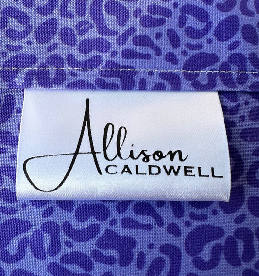Monogram Logo Satin Quilt Labels and Tags - Jammin Threads