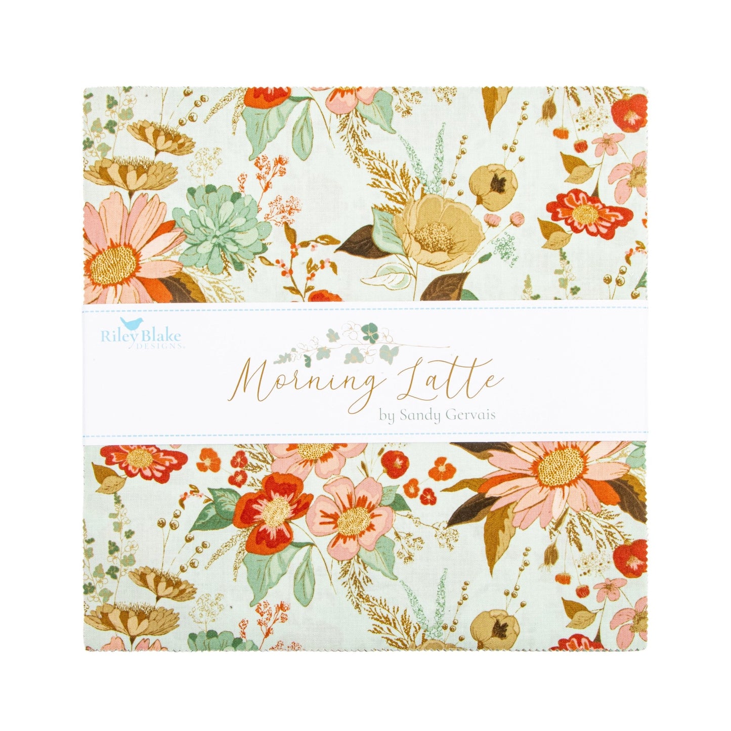 Morning Latte 10" Stacker by Sandy Gervais for Riley Blake Designs 10 - 16920 - 42 - Jammin Threads