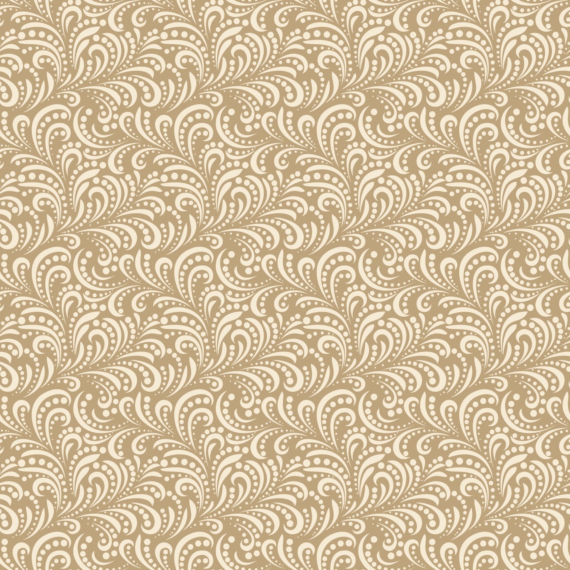 Morning Latte Quilt Fabric by Sandy Gervais Swirls C16928 - CAMEL - Jammin Threads