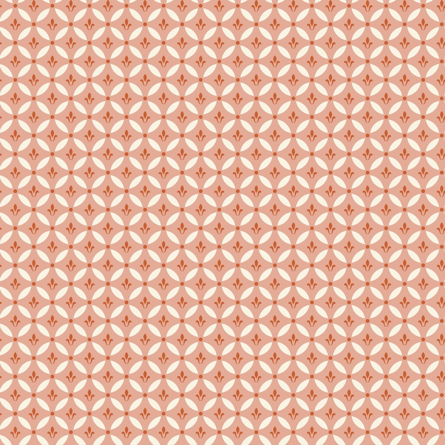 Morning Latte Quilt Fabric by Sandy Gervais Tile Pink C16922 - PINK - Jammin Threads