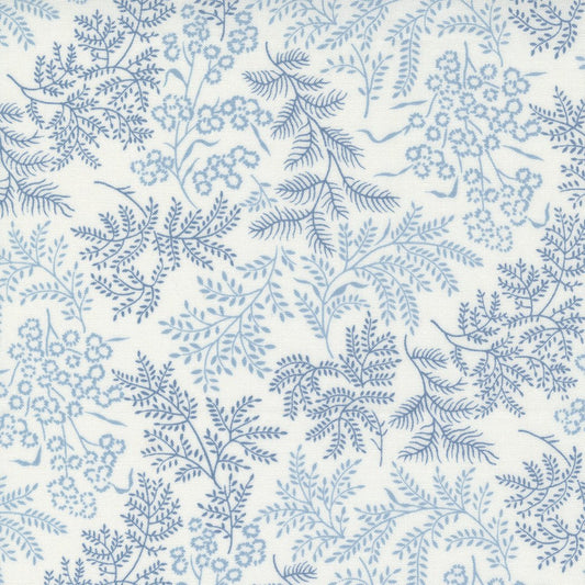 Nantucket Summer Quilt Fabric Cream Blue 55261 34 by Camille Roskelley for Moda Fabrics - Jammin Threads