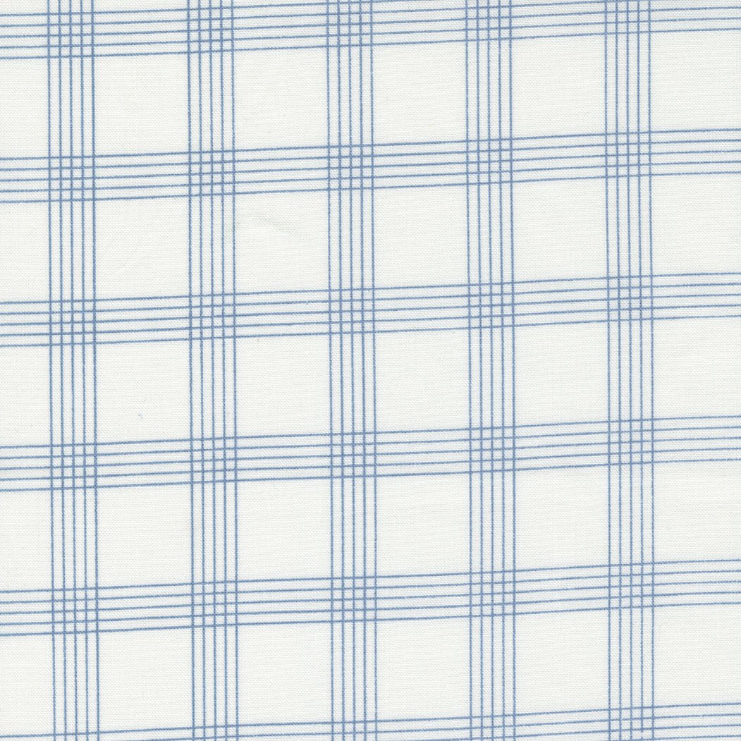 Nantucket Summer Quilt Fabric Cream Blue 55262 24 by Camille Roskelley for Moda Fabrics - Jammin Threads