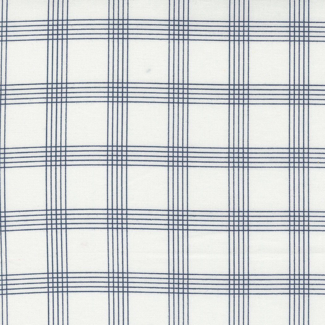 Nantucket Summer Quilt Fabric Cream Navy 55262 11 by Camille Roskelley for Moda Fabrics - Jammin Threads