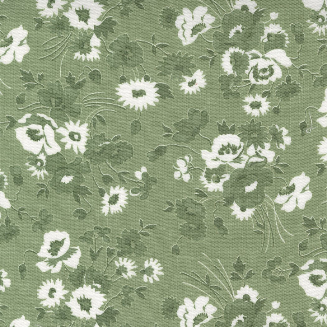 Nantucket Summer Quilt Fabric Grass 55260 26 by Camille Roskelley for Moda Fabrics - Jammin Threads