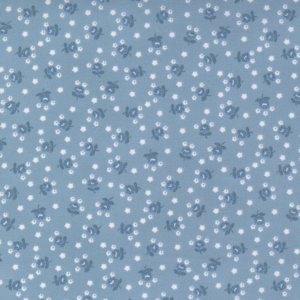 Nantucket Summer Quilt Fabric Light Blue 55266 24 by Camille Roskelley for Moda Fabrics - Jammin Threads