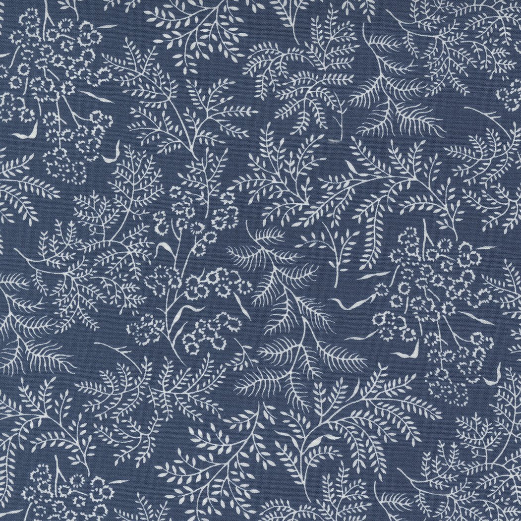 Nantucket Summer Quilt Fabric Navy 55261 23 by Camille Roskelley for Moda Fabrics - Jammin Threads