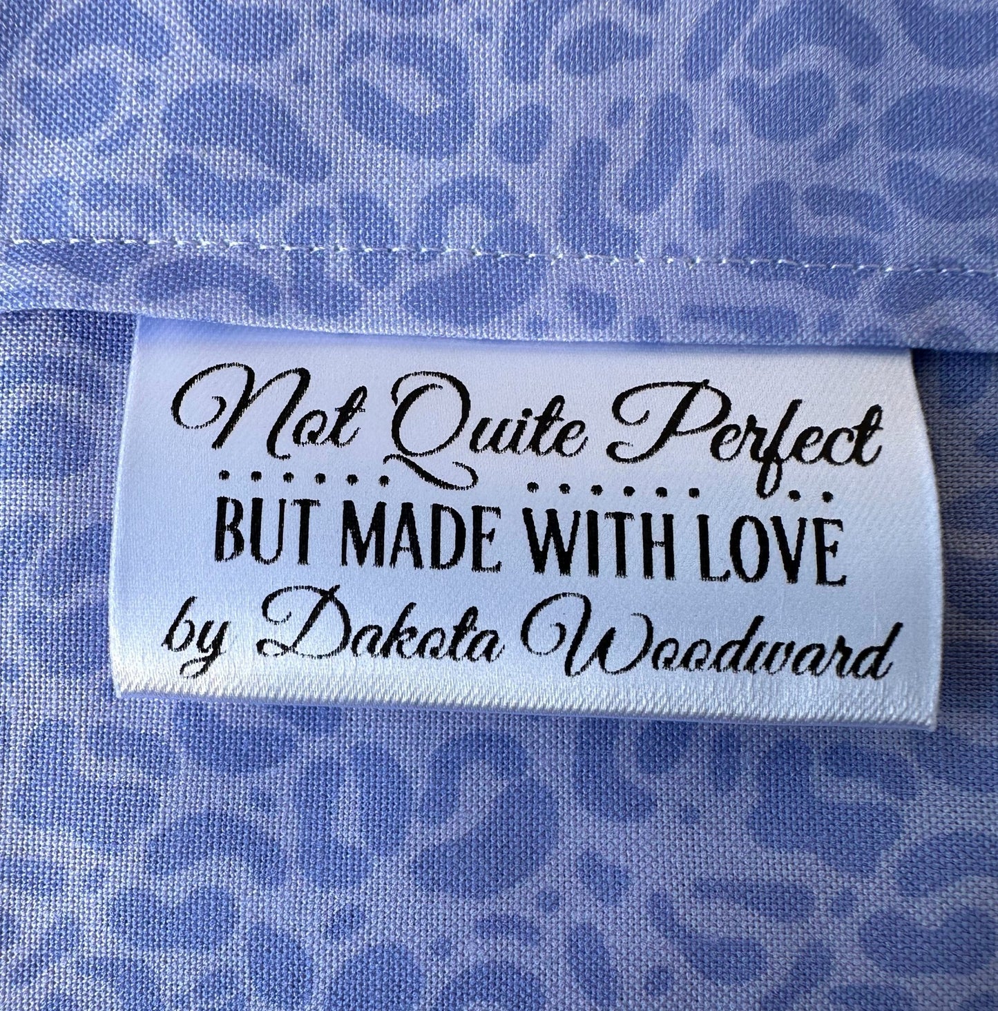 Not Quite Perfect, but Made With Love. Satin Labels and Tags - Jammin Threads