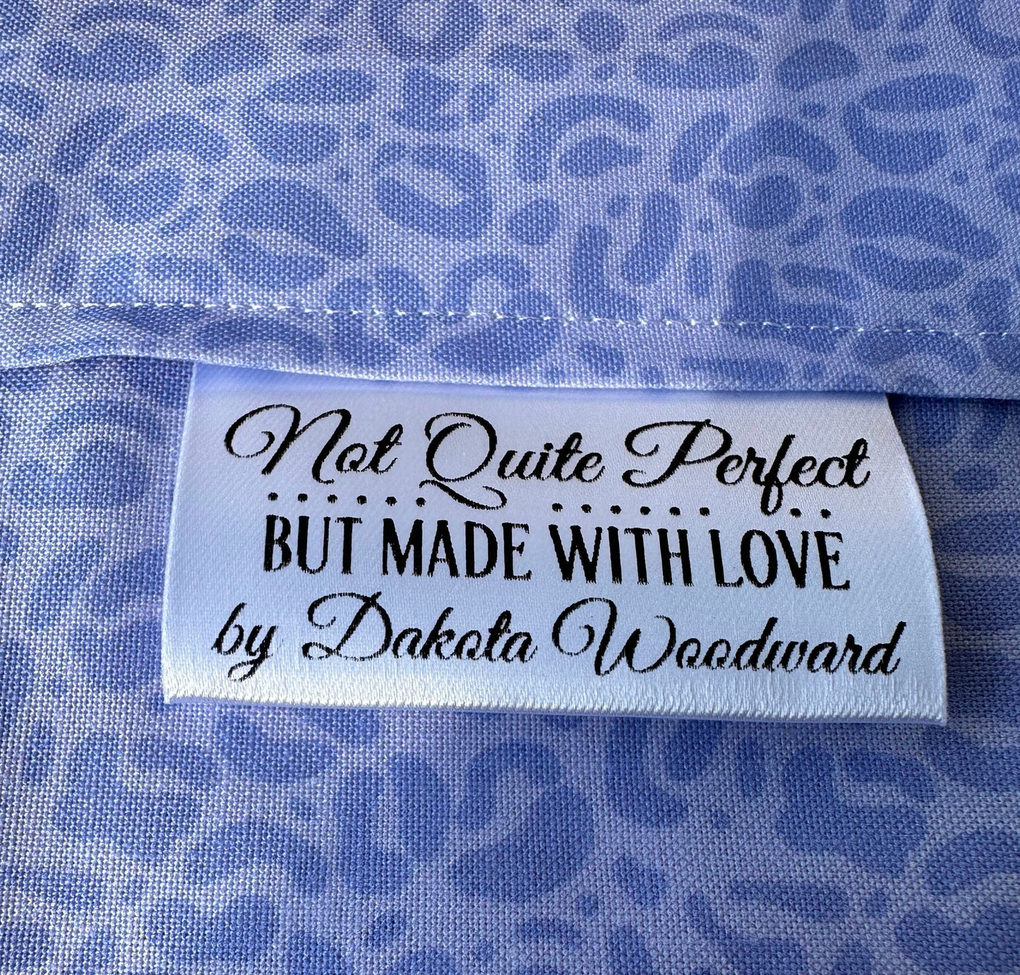 Not Quite Perfect, but Made With Love. Satin Labels and Tags - Jammin Threads