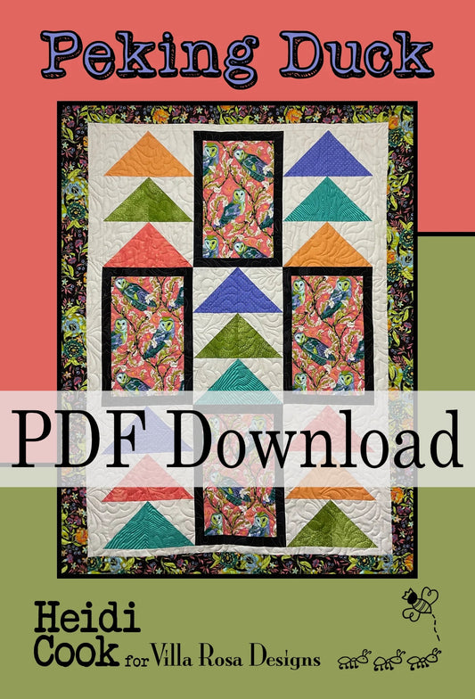 Peking Duck Quilt Pattern by Heidi Cook for Villa Rosa Designs (PDF Download) - Jammin Threads