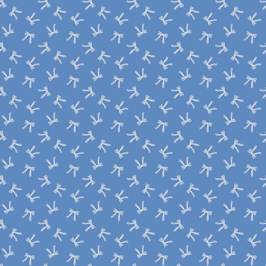 Penelope Quilt Fabric Bows C16643 - BLUE by My Mind's Eye for Riley Blake Designs - Jammin Threads
