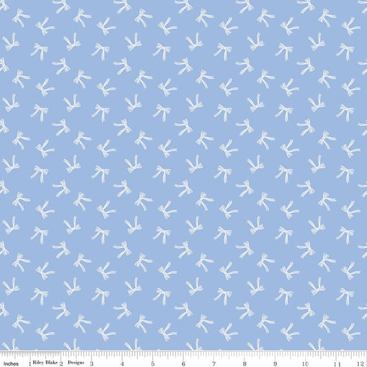 Penelope Quilt Fabric Bows C16643 - SKY by My Mind's Eye for Riley Blake Designs - Jammin Threads