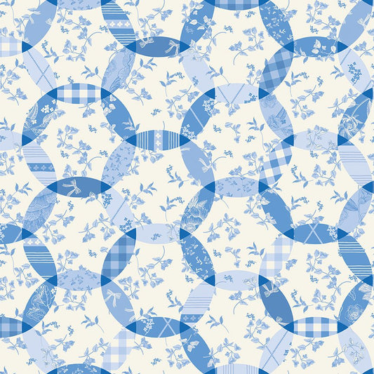 Penelope Quilt Fabric Cheater Print C16647 - CREAM by My Mind's Eye for Riley Blake Designs - Jammin Threads