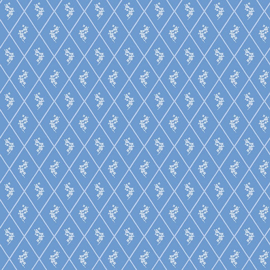 Penelope Quilt Fabric Diamonds C16642 - BLUE by My Mind's Eye for Riley Blake Designs - Jammin Threads