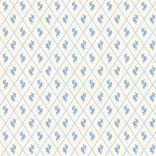 Penelope Quilt Fabric Diamonds C16642 - CREAM by My Mind's Eye for Riley Blake Designs - Jammin Threads