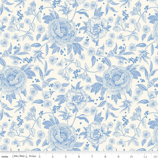 Penelope Quilt Fabric Main C16640 - CREAM by My Mind's Eye for Riley Blake Designs - Jammin Threads