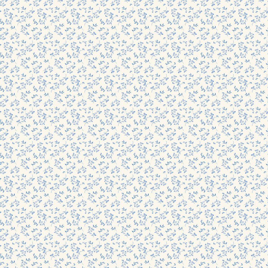 Penelope Quilt Fabric Mini Stems Cream C16646 - CREAM by My Mind's Eye for Riley Blake Designs - Jammin Threads