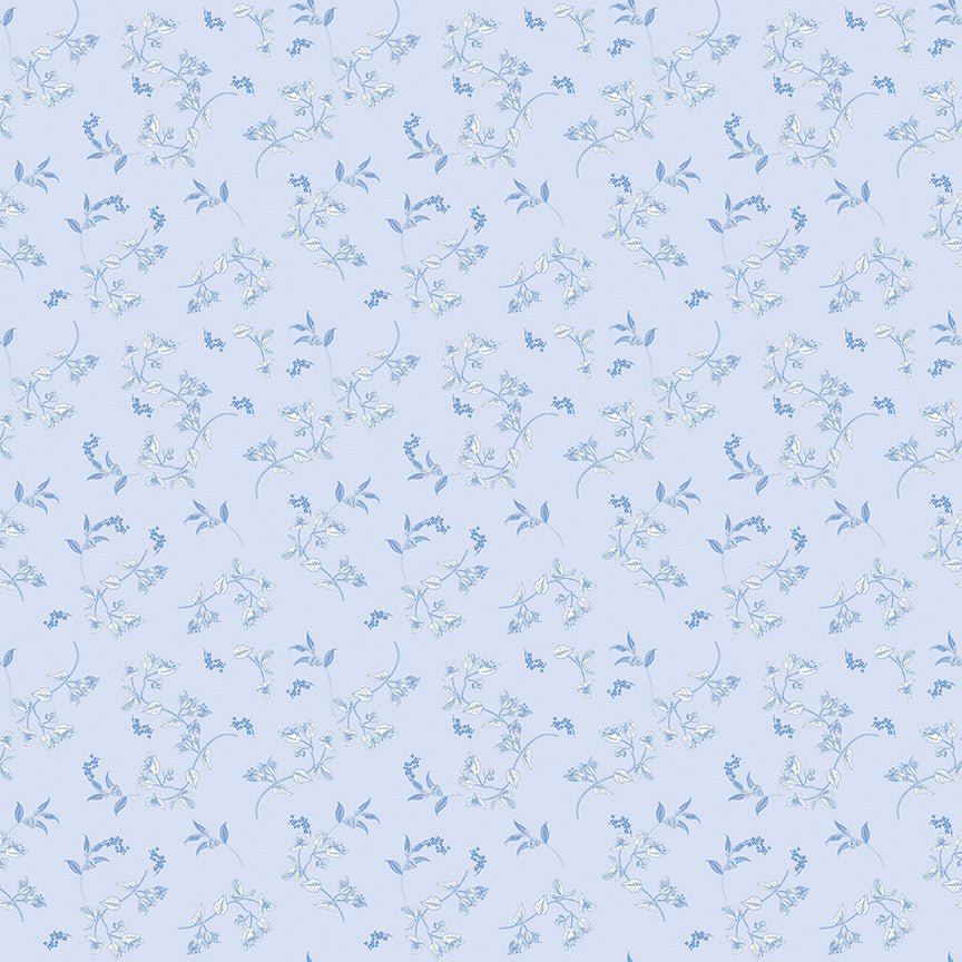 Penelope Quilt Fabric Stems C16641 - SKY by My Mind's Eye for Riley Blake Designs - Jammin Threads