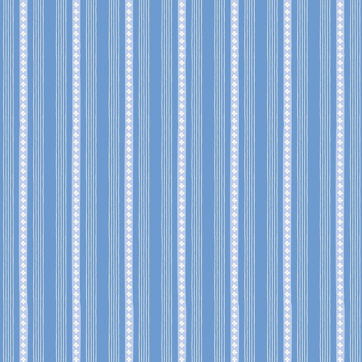 Penelope Quilt Fabric Stripes Blue C16645 - BLUE by My Mind's Eye for Riley Blake Designs - Jammin Threads