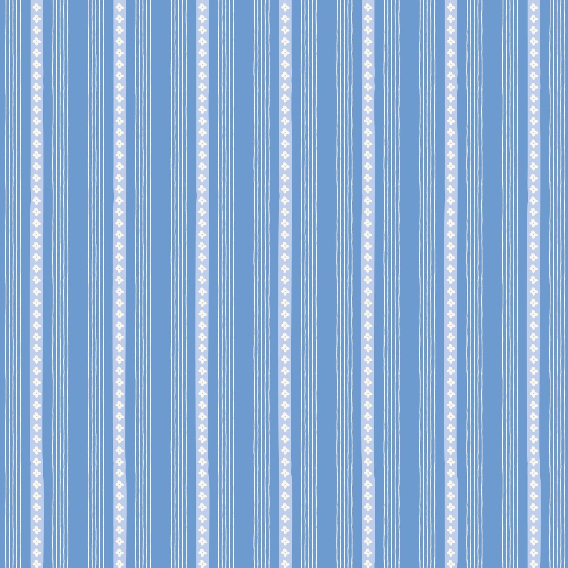 Penelope Quilt Fabric Stripes Blue C16645 - BLUE by My Mind's Eye for Riley Blake Designs - Jammin Threads