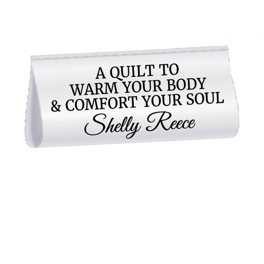 Personalized Satin Quilt Tags – “A Quilt to Warm Your Body & Comfort Your Soul” – Custom Quilt Labels – Sew - In Quilt Tag – Set of 25 - Jammin Threads