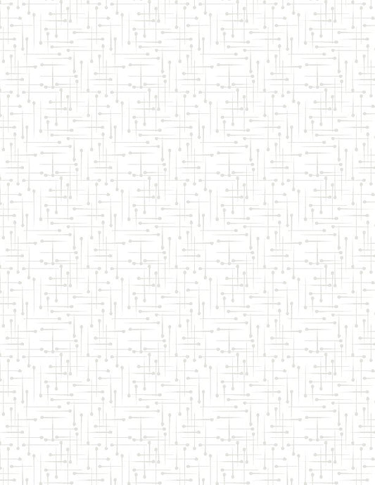 Pins White on White Quilt Fabric by Wilmington Prints - Jammin Threads