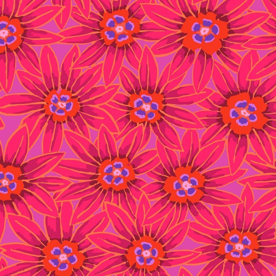 Potentilla - Red Quilt Fabric - Magenta| Kaffe: From the Archives PWGP064.RED - Jammin Threads