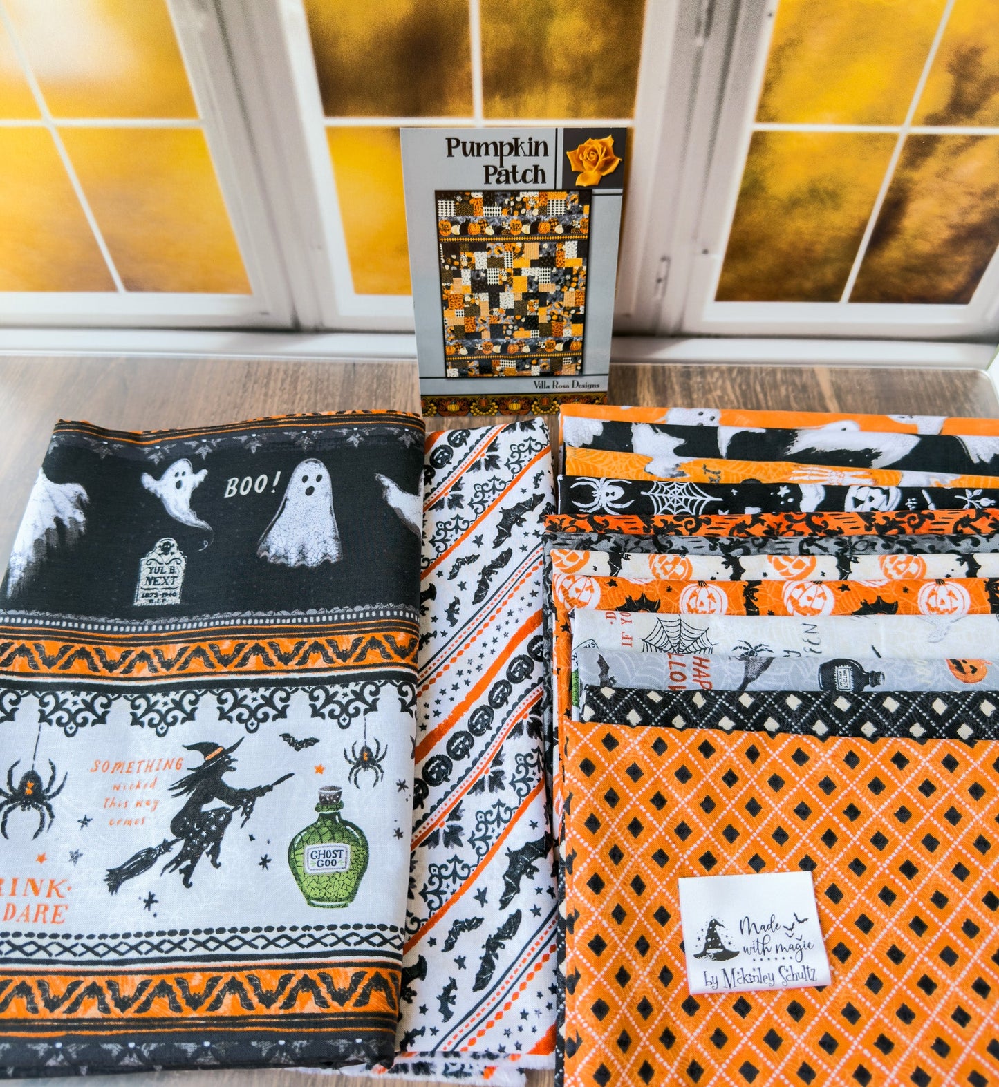 Pumpkin Patch Halloween Quilt Kit – Midnight Hauntings by Michael Davis | 54" x 72" - Jammin Threads