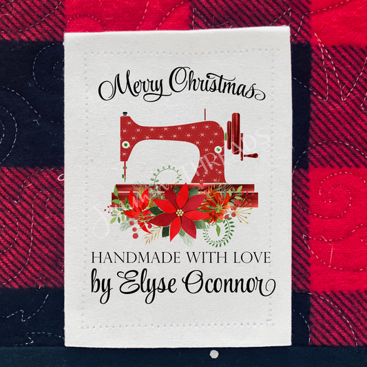 Modern Christmas Quilt Labels