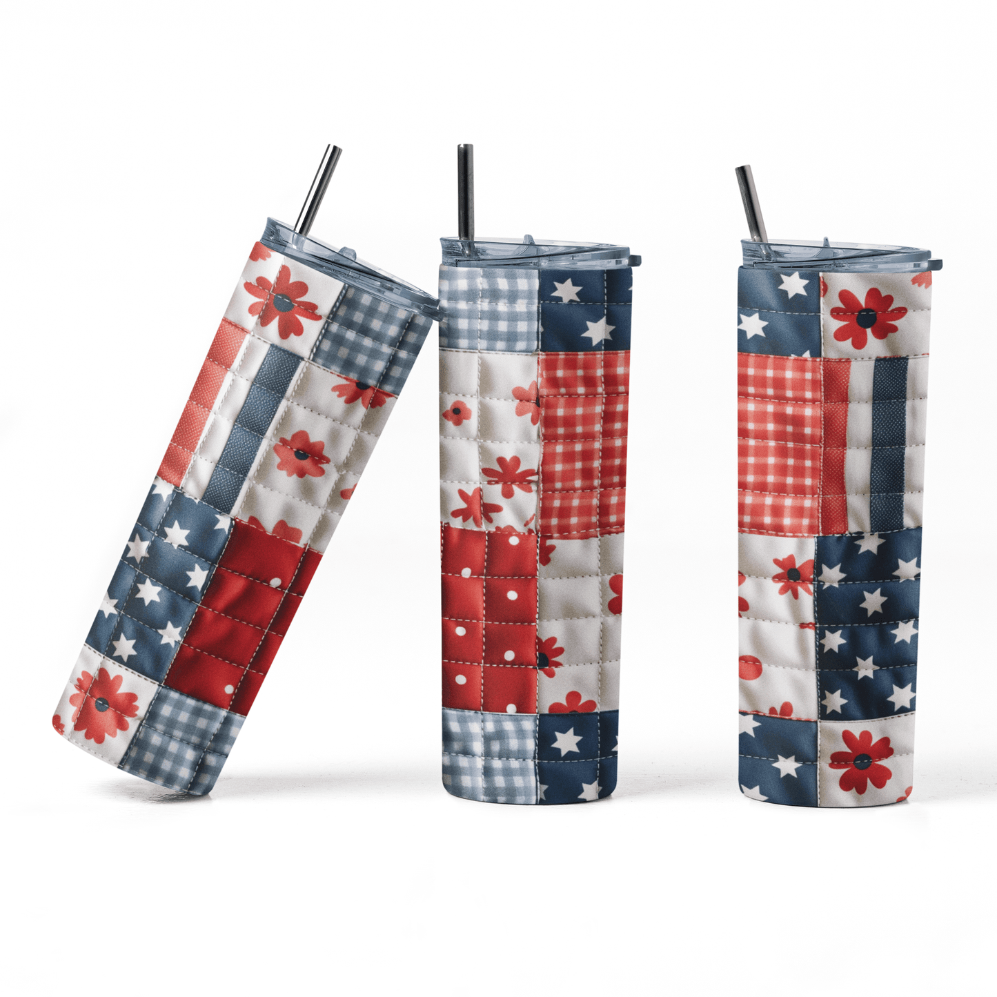 Quilt Pattern Skinny Tumbler - 20 oz. Skinny Tumbler for Quilters - Jammin Threads