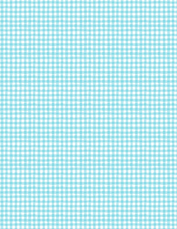 Rainbow Dreams Quilt Fabric Gingham Blue by Jenny Faw 3073 43024 441 - Jammin Threads