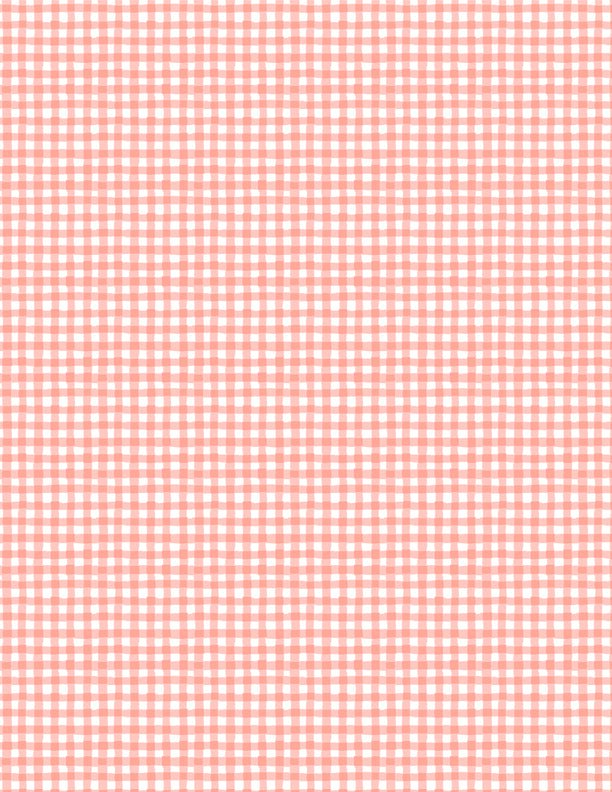 Rainbow Dreams Quilt Fabric Gingham Pink by Jenny Faw 3073 43024 331 - Jammin Threads
