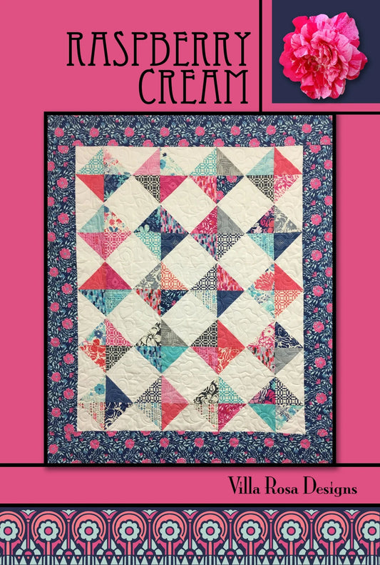 Raspberry Cream Quilt Pattern by Villa Rosa Designs (PDF Download) - Jammin Threads